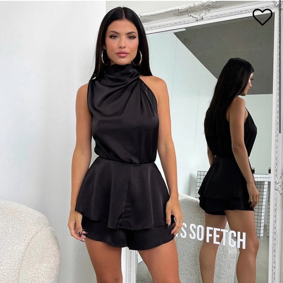 That’s So Fetch Pants - Lelani Romper in Black